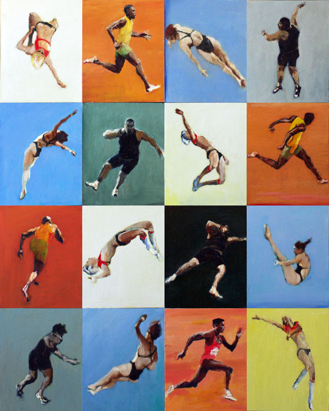 Painting of Olympic Athletes